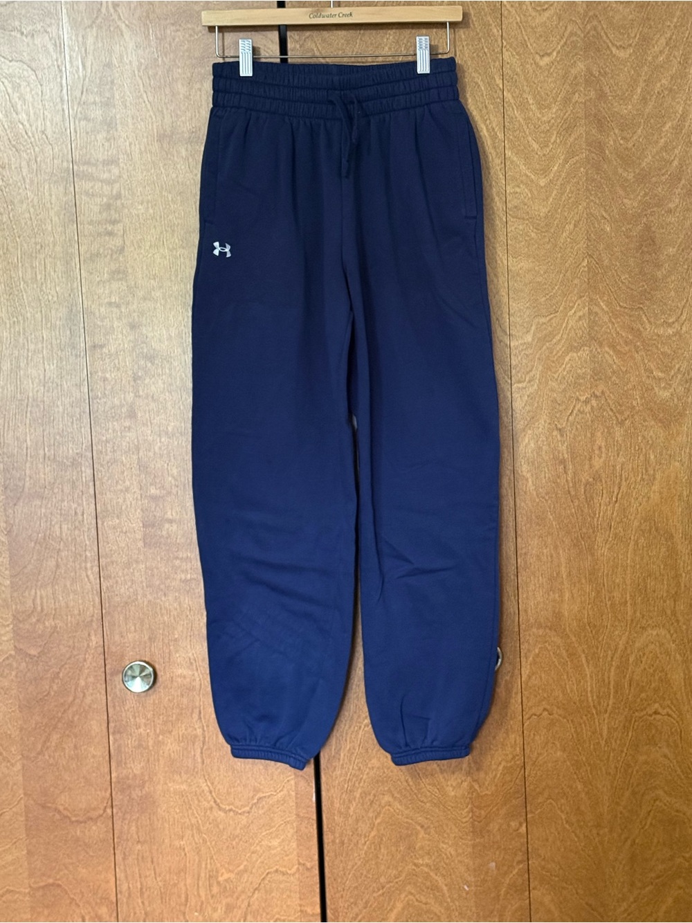 Brand New Under Armour Womens Navy Blue Sweatpants Size Small